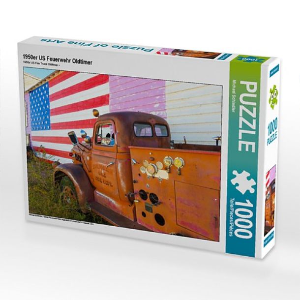 1950's US Fire Truck Oldtimer Puzzle